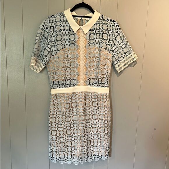 Endless Rose Baby Blue Lace Dress Size Large - Picture 1 of 2